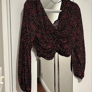 H&M Long sleeve crop top